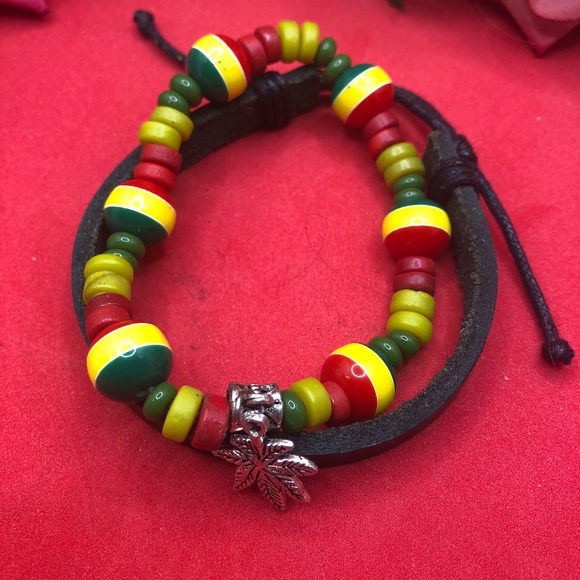 Weed Rasta bracelet - Picture 4 of 6